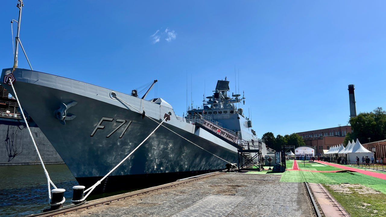 Indian Navy Commissions the Latest Stealth Frigate Tamal in Russia